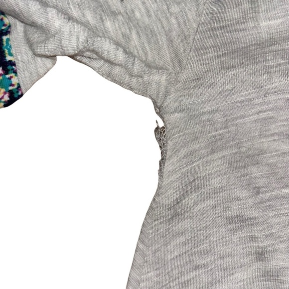 Gimmicks BKE Bohemian Hippie Tunic Asymmetrical Colorful Top Womens S 3/4 Sleeve - Picture 13 of 13